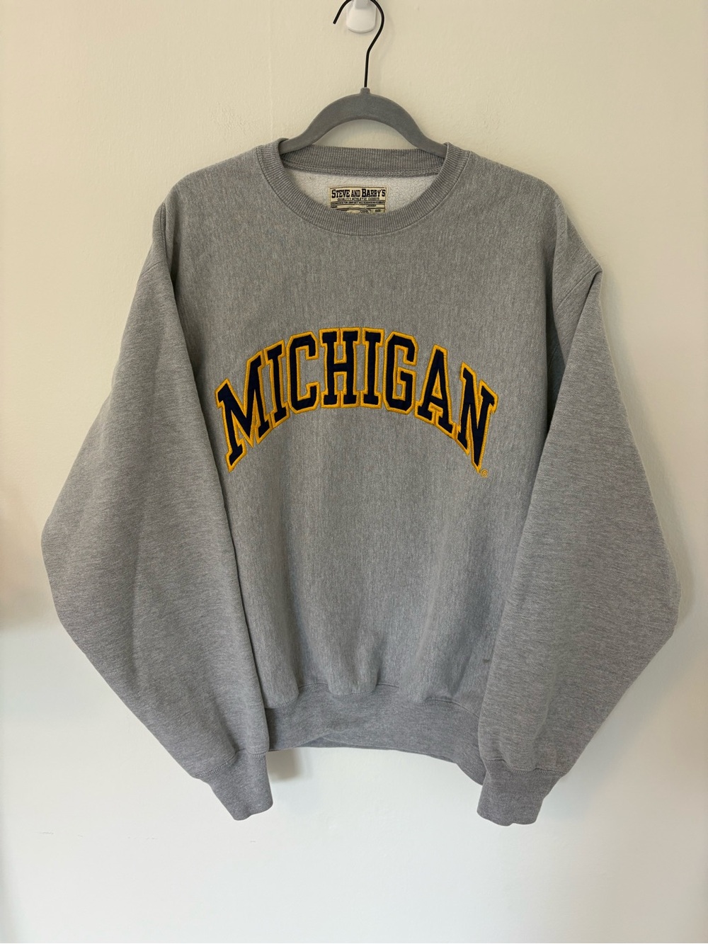 Vintage Michigan Gray Crewneck Sweatshirt